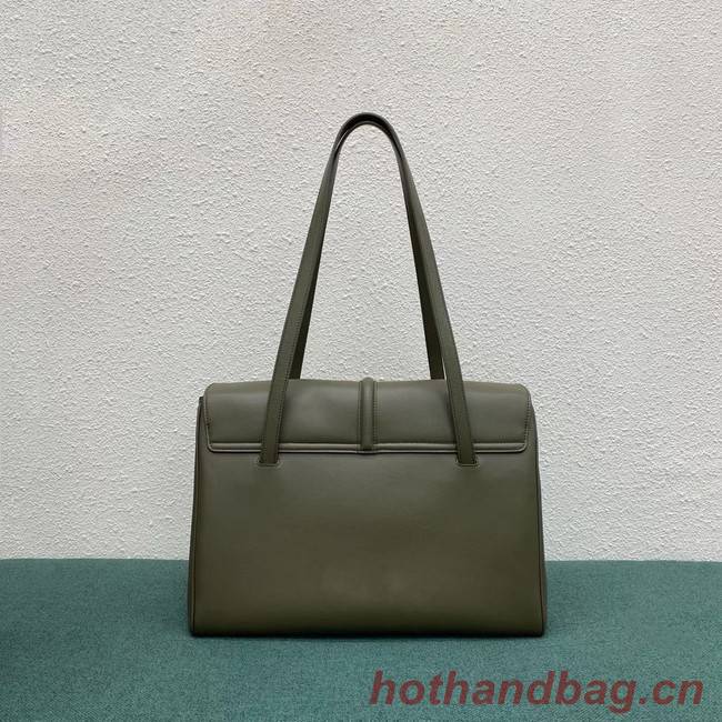 Celine LARGE SOFT 16 BAG IN SUPPLE GRAINED CALFSKIN 194043 green