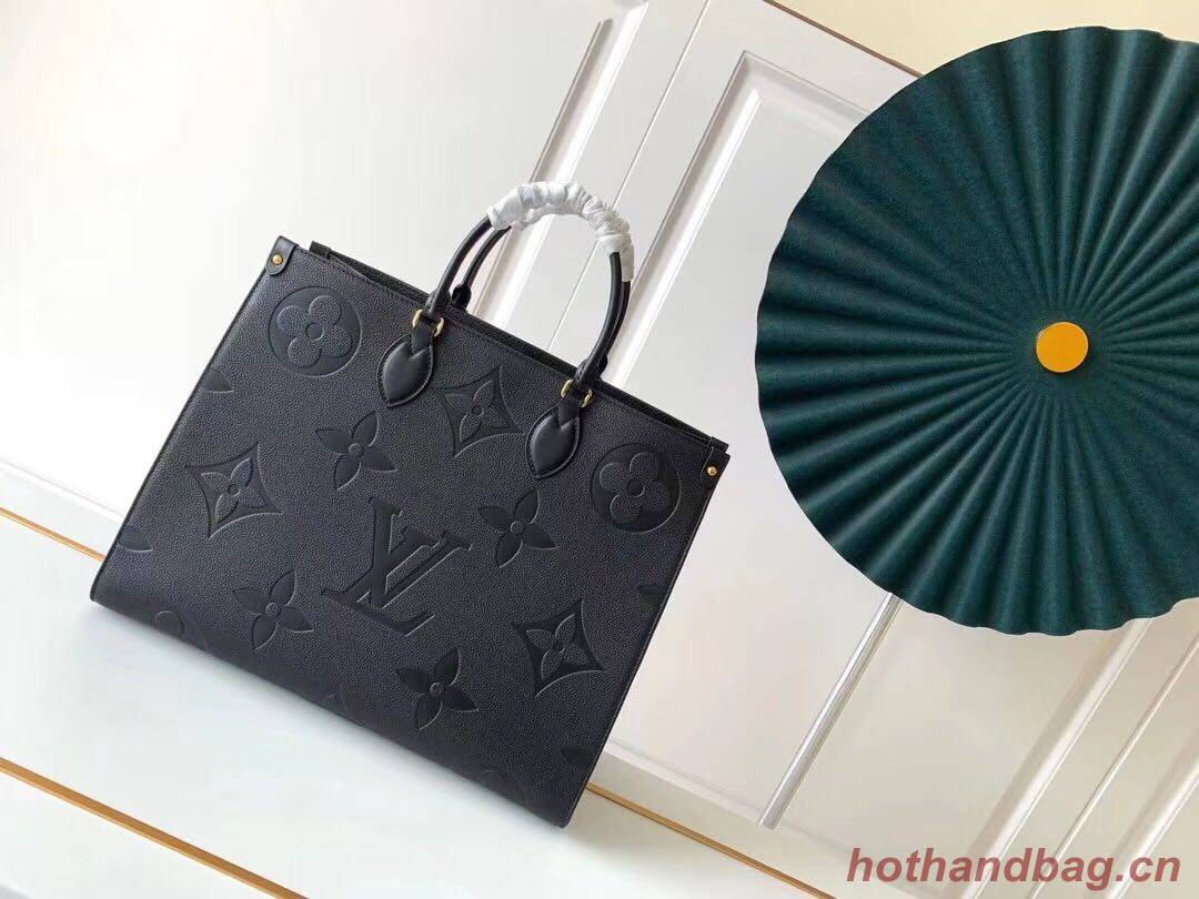 Louis Vuitton ONTHEGO Original Leather Bag M44576 Black