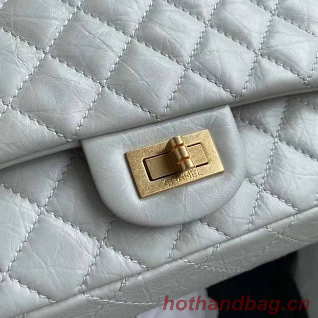 Chanel 2.55 Calfskin Flap Bag A37586 light grey