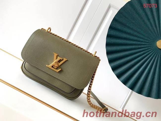 Louis Vuitton Original Lockme chain small handbag M57067 Khaki green