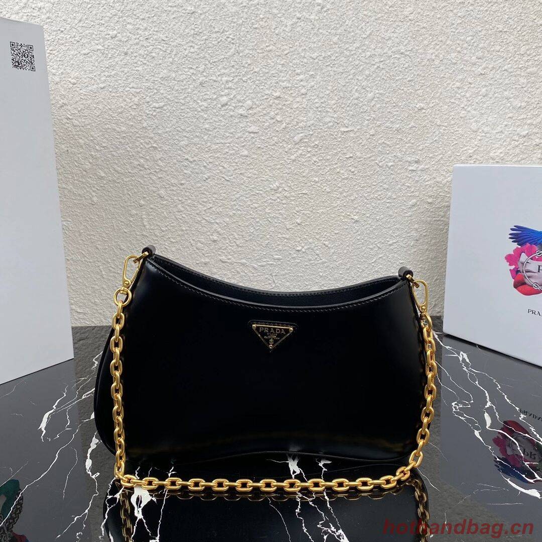 Prada Saffiano leather shoulder bag 2BC148 black