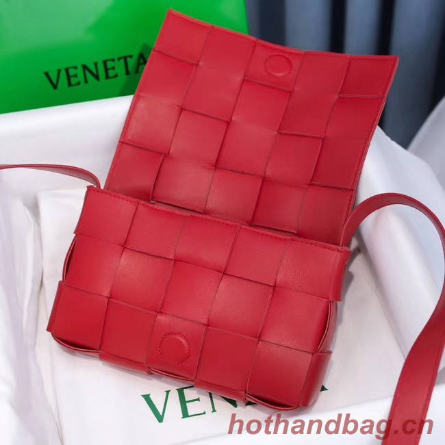 Bottega Veneta BORSA CASSETTE 578004 BRIGHT RED