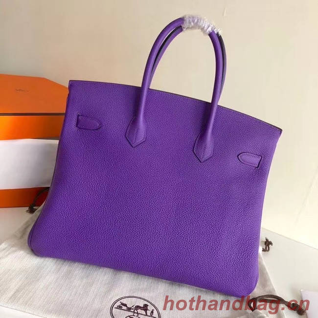 Hermes Birkin Bag Original Leather 35CM 17825 purple