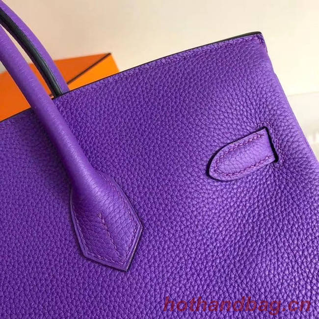 Hermes Birkin Bag Original Leather 35CM 17825 purple