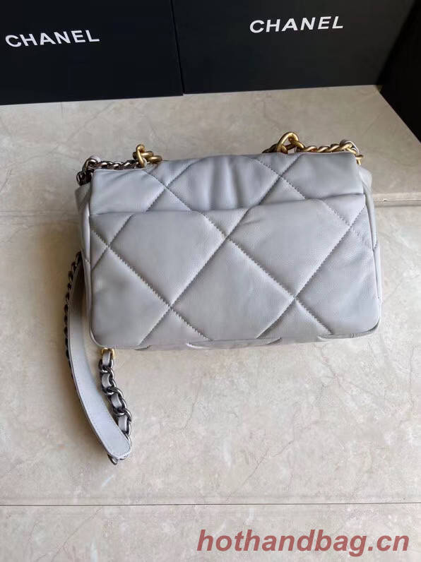 Chanel 19 flap bag AS1160 grey