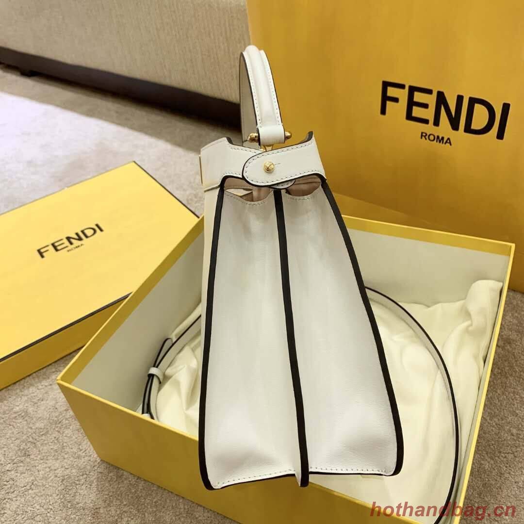 Fendi PEEKABOO ISEEU EAST-WEST WHITE leather bag 8BN323