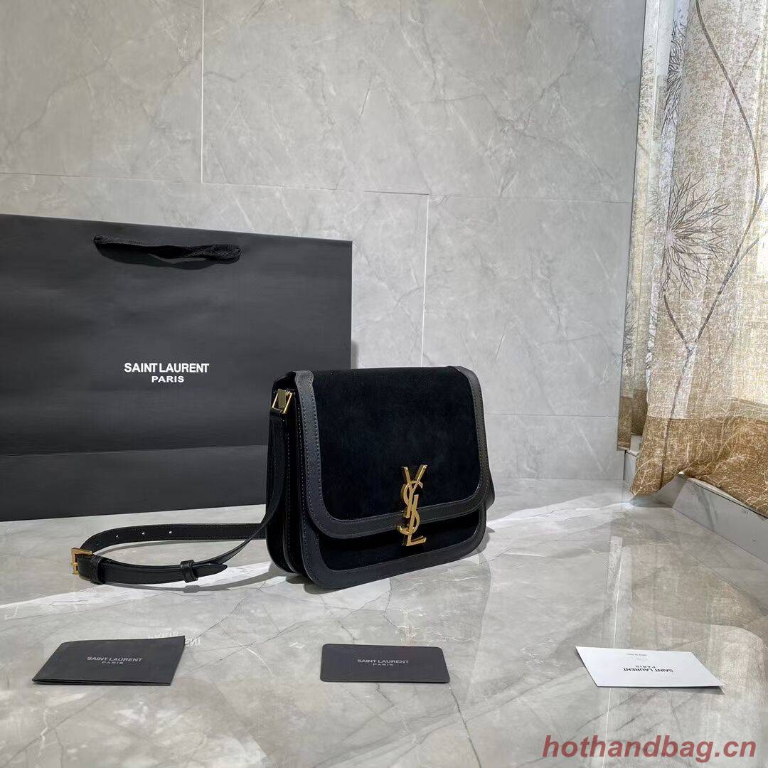 Yves Saint Laurent IN SUEDE AND SMOOTH LEATHER Y535025E Black