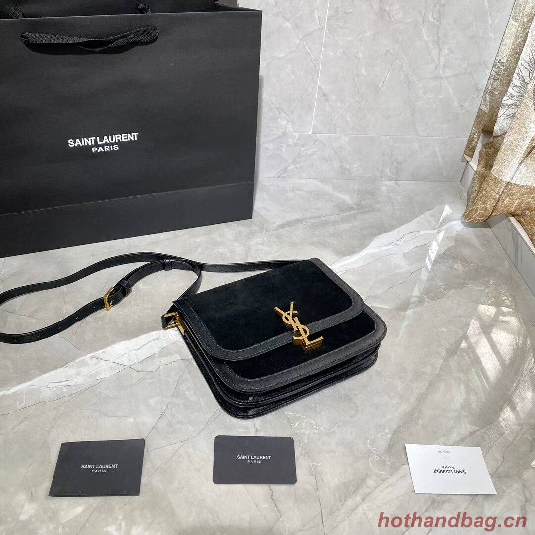 Yves Saint Laurent IN SUEDE AND SMOOTH LEATHER Y535025E Black