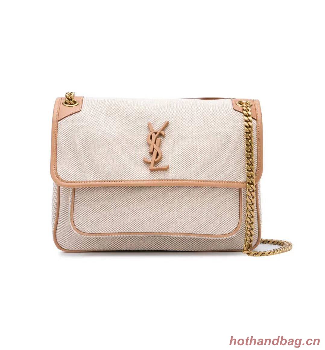 Yves Saint Laurent IN CANVAS AND LEATHER Y698894H Apricot