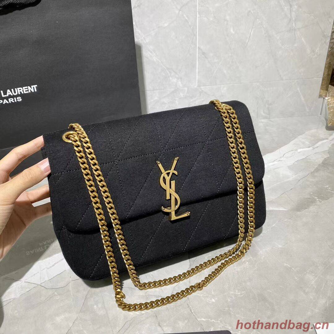 Yves Saint Laurent IN CANVAS AND LEATHER Y434820 black