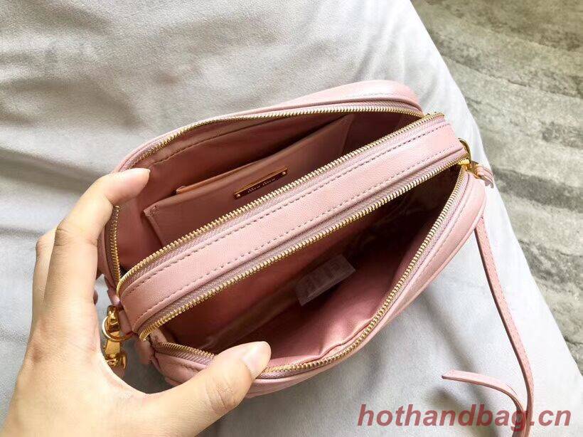 miu miu Matelasse Nappa Leather Shoulder Bag 5BH539A pink