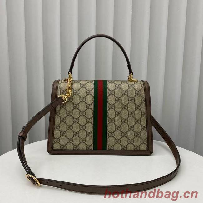 Gucci Ophidia small top handle bag with Web 651055 brown