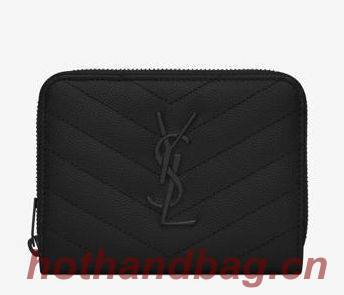 YSL Wallet Original Leather Y6978 Black