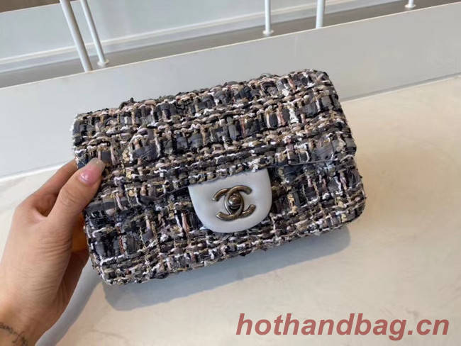 Chanel classic handbag Tweed & silver-Tone Metal A01116-5