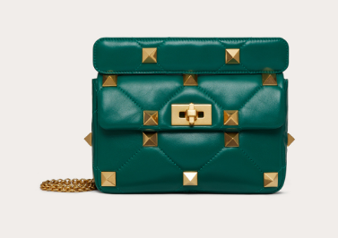 Valentino medium Garavani Roman Stud V2060 green