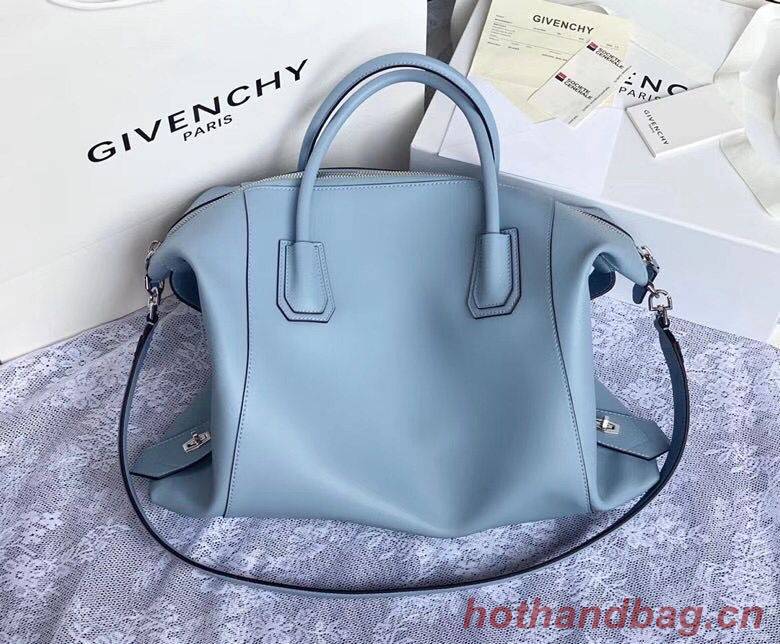 GIVENCHY Original Leather Shoulder Bag 63188 sky Blue