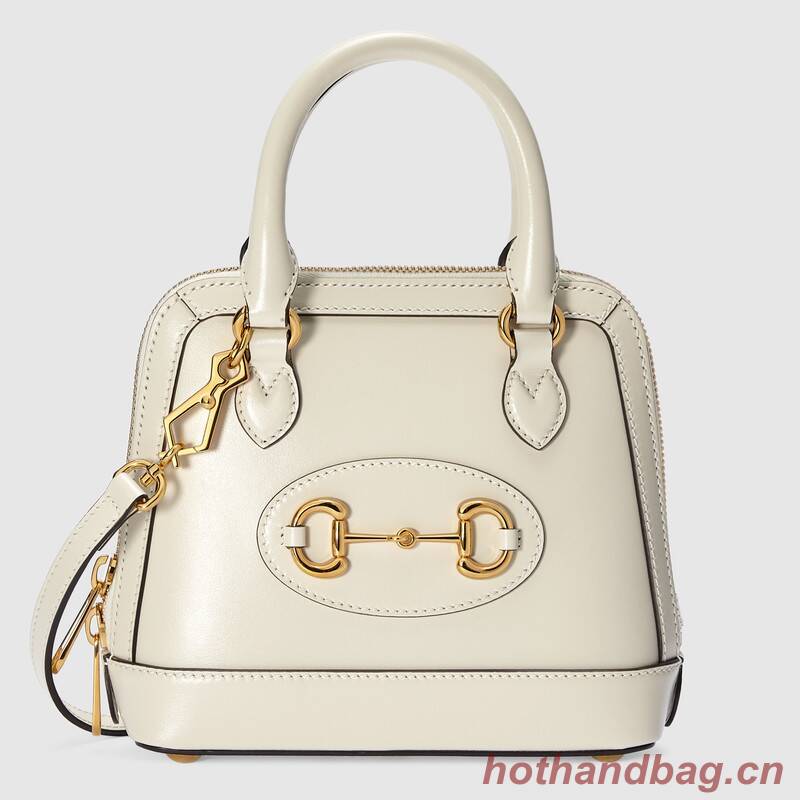 Gucci Horsebit 1955 mini top handle bag 640716 white