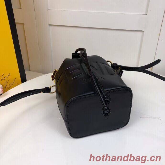 FENDI MON TRESOR black leather mini-bag 8BS010