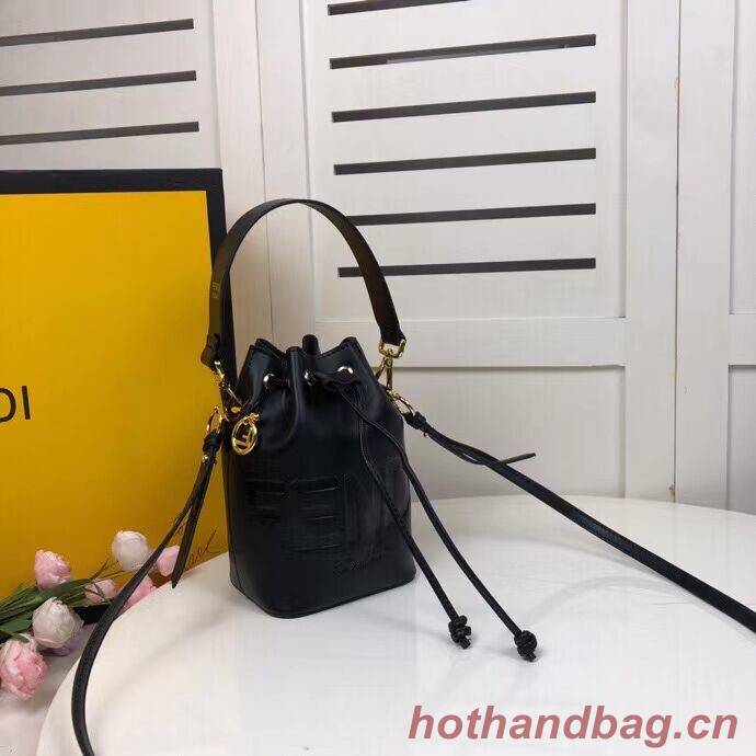 FENDI MON TRESOR black leather mini-bag 8BS010