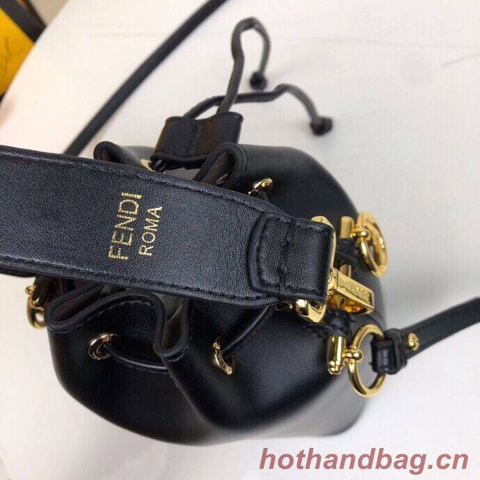 FENDI MON TRESOR black leather mini-bag 8BS010