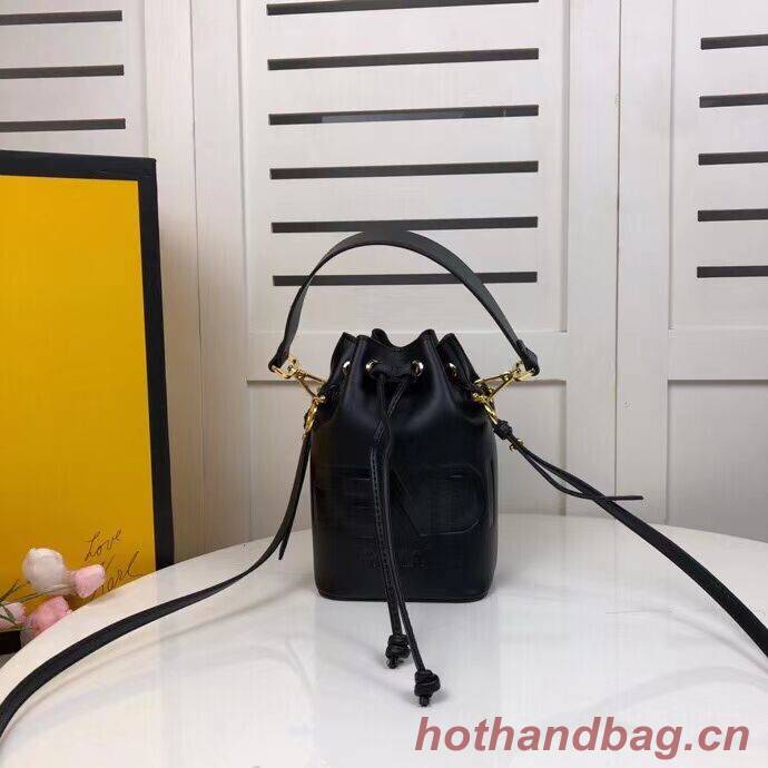 FENDI MON TRESOR black leather mini-bag 8BS010