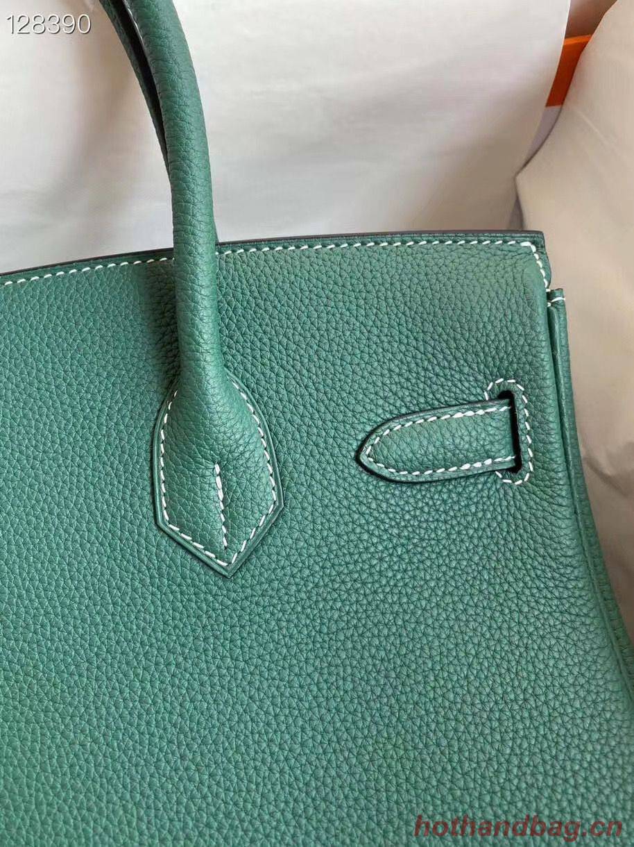 Hermes Birkin Bag Original Togo Leather 17825 Green