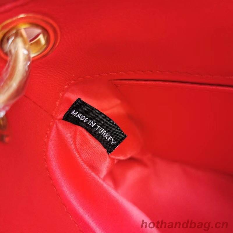 miu miu Matelasse Nappa Leather Top-handle Bag 6998 red