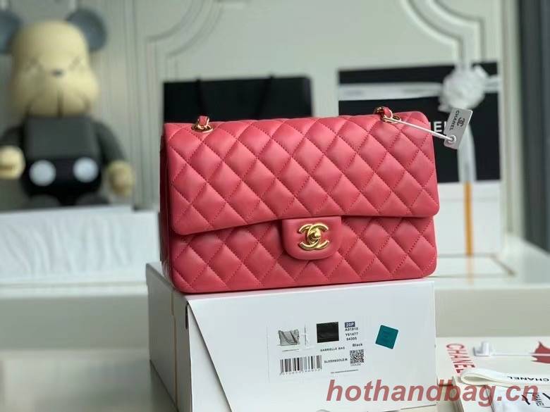 Chanel Flap Shoulder Bag Original Sheepskin leather A1112 pink