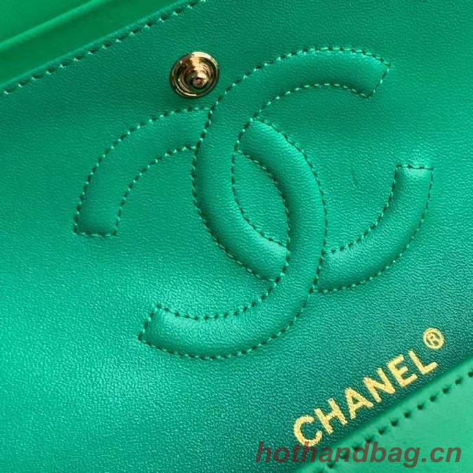 Chanel Flap Shoulder Bag Original Sheepskin leather A1112 Green