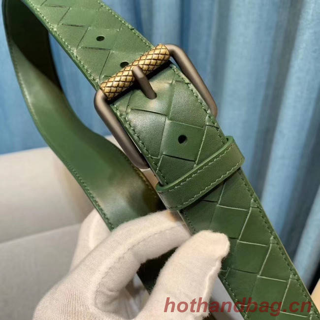 Bottega Veneta Intrecciato Nappa Belt 5567 green