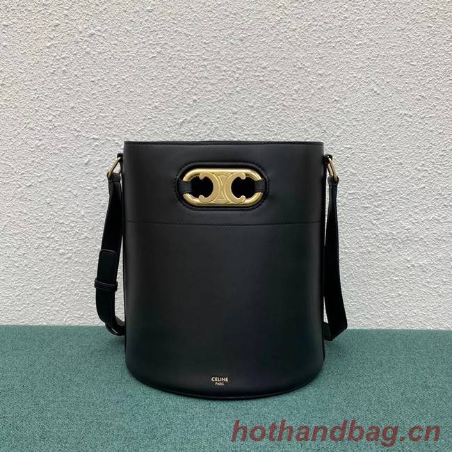 Celine BUCKET BAG IN SHINY CALFSKIN 193043 black