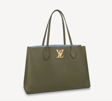 Louis vuitton original LOCKME SHOPPER M57345 Khaki Green