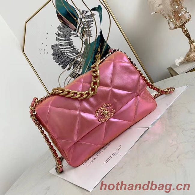 Chanel 19 flap bag AS1161 Pink