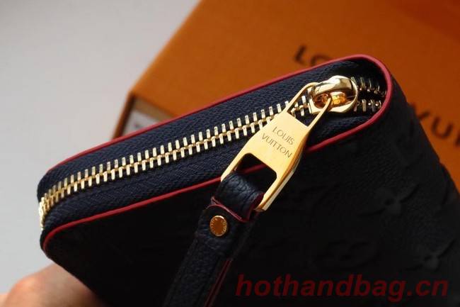 Louis Vuitton Original Monogram Empreinte Wallet M60571 Navy Blue