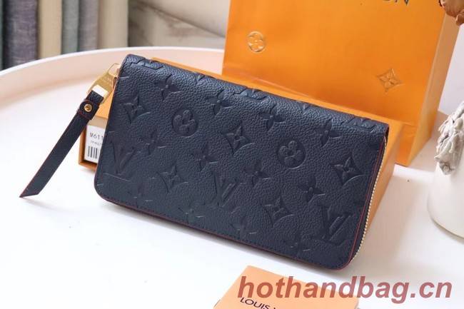 Louis Vuitton Original Monogram Empreinte Wallet M60571 Navy Blue