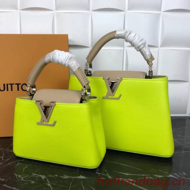 Louis Vuitton CAPUCINES PM M57519 yellow&grey