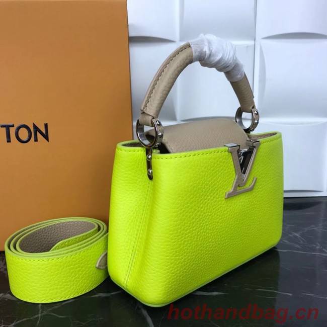 Louis Vuitton CAPUCINES PM M57519 yellow&grey