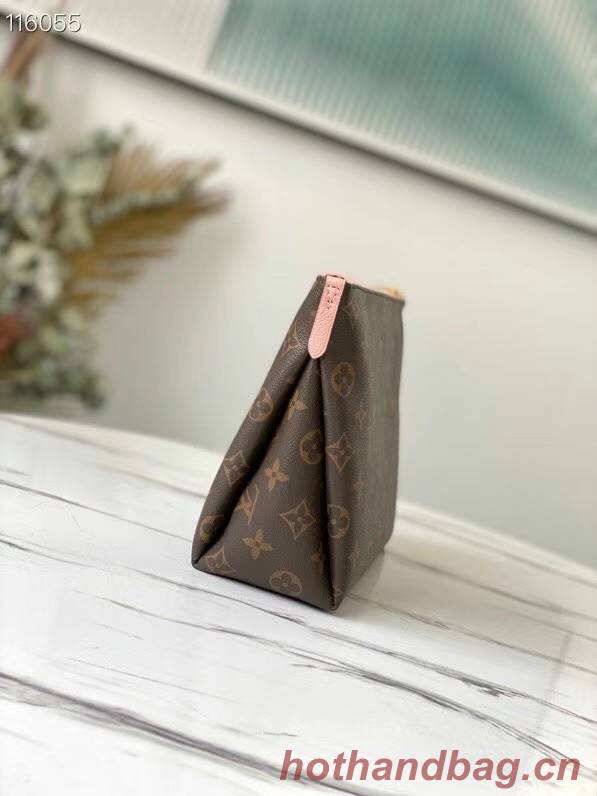 Louis Vuitton Original Monogram Canvas Zipper Clutch bag M64125 pink