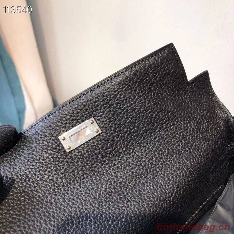 Hermes Kelly 28cm Shoulder Bags Togo Leather KL28 Black