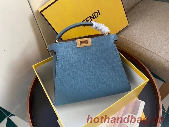 Fendi PEEKABOO ISEEU MEDIUM leather bag 70192 blue