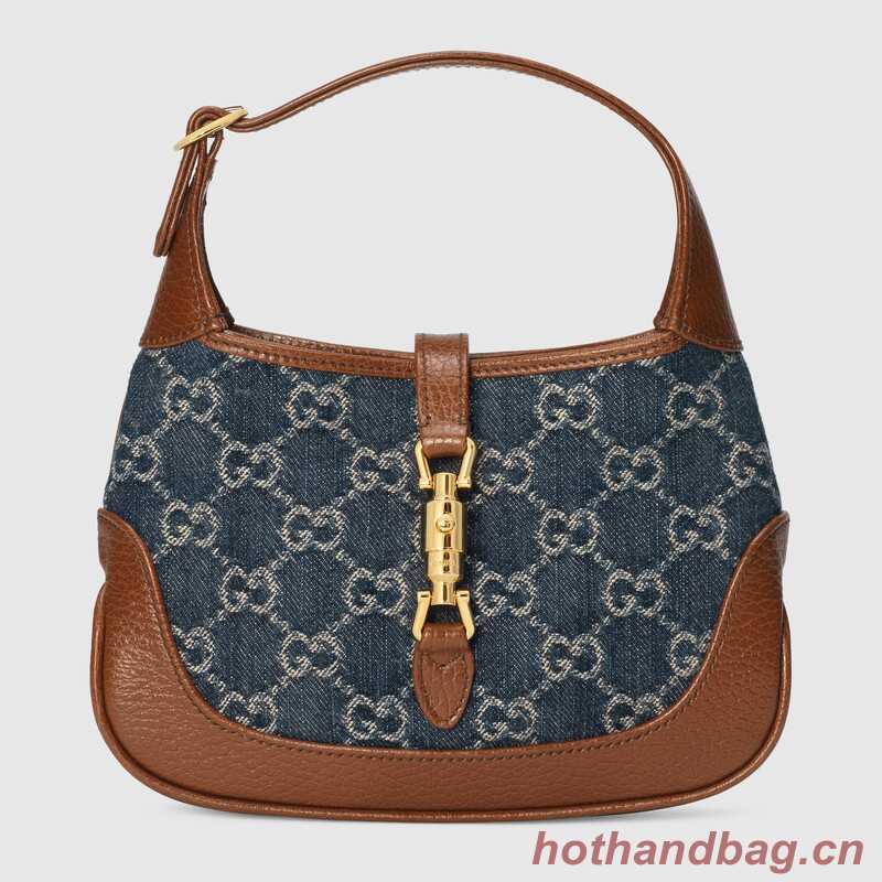 Gucci Jackie 1961 mini shoulder bag 637092 Dark blue