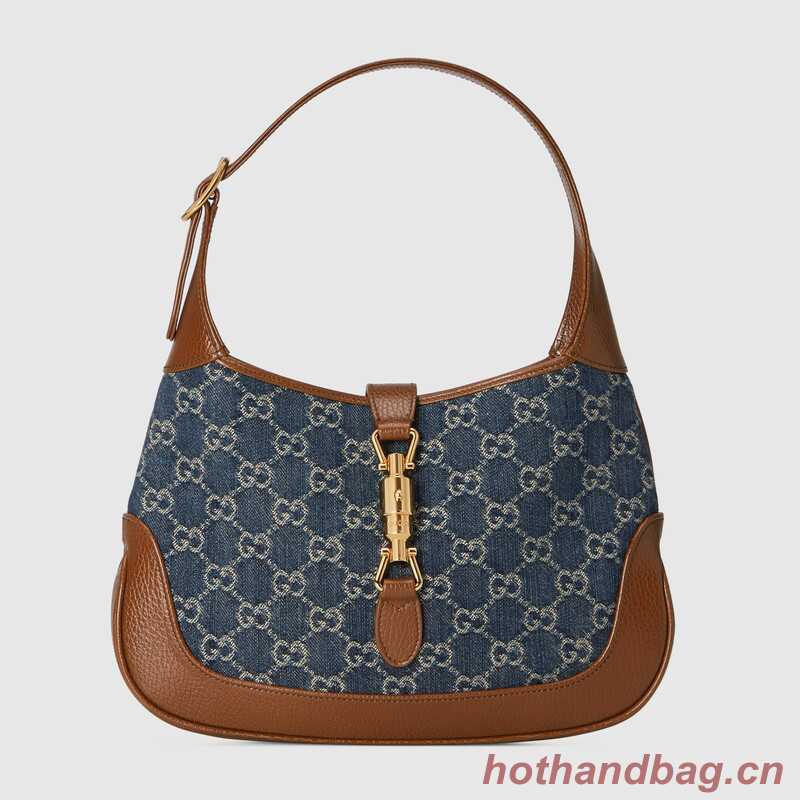 Gucci Jackie 1961 small shoulder bag 636706 Dark blue