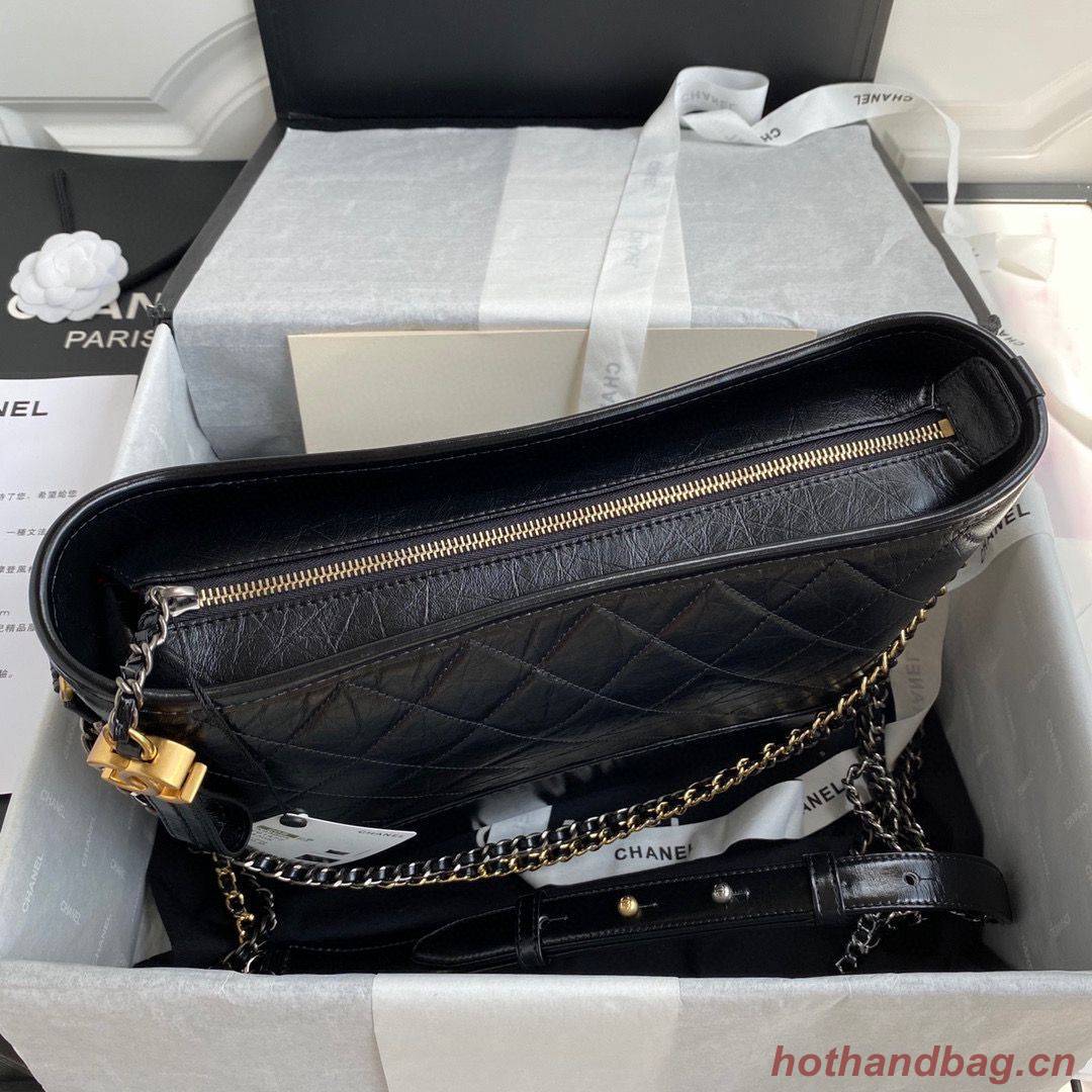 Chanel Original Leather Gabrielle Hobo Bag A93824 Black