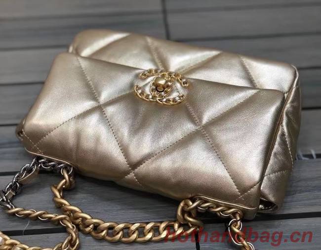 Chanel 19 flap bag AS1160 gold