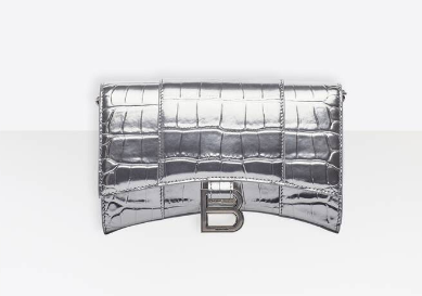 Balenciaga HOURGLASS CHAIN BAG B164497 Silver