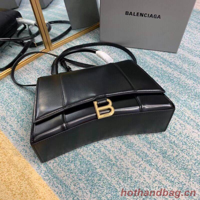 Balenciaga HOURGLASS MEDIUM TOP HANDLE BAG B108892 black