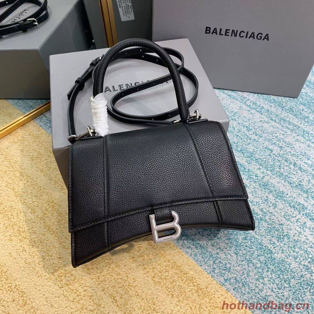 Balenciaga HOURGLASS SMALL TOP HANDLE BAG B108895 black