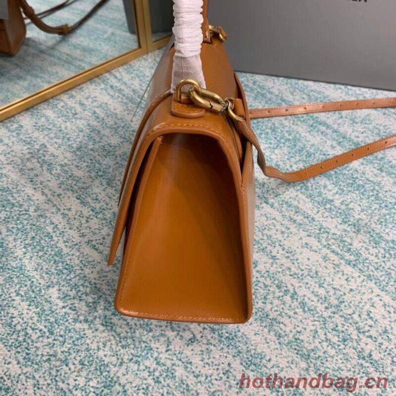 Balenciaga HOURGLASS SMALL TOP HANDLE BAG B108895-1 brown