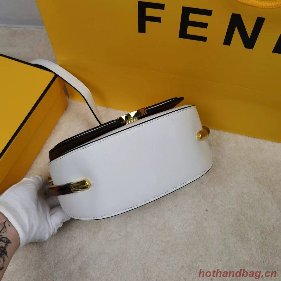 FENDI MOONLIGHT leather bag 8BT346A White