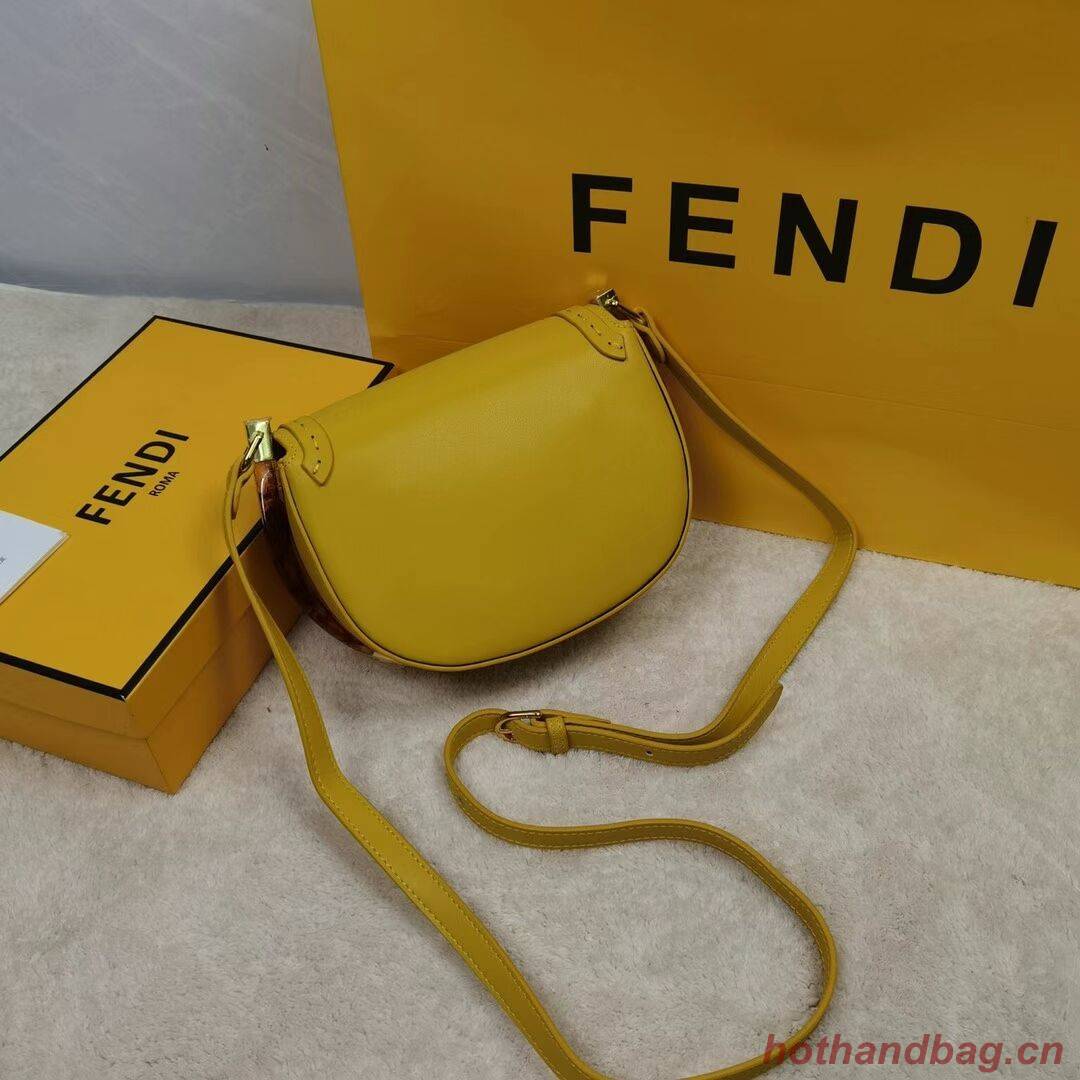 FENDI MOONLIGHT leather bag 8BT346A yellow